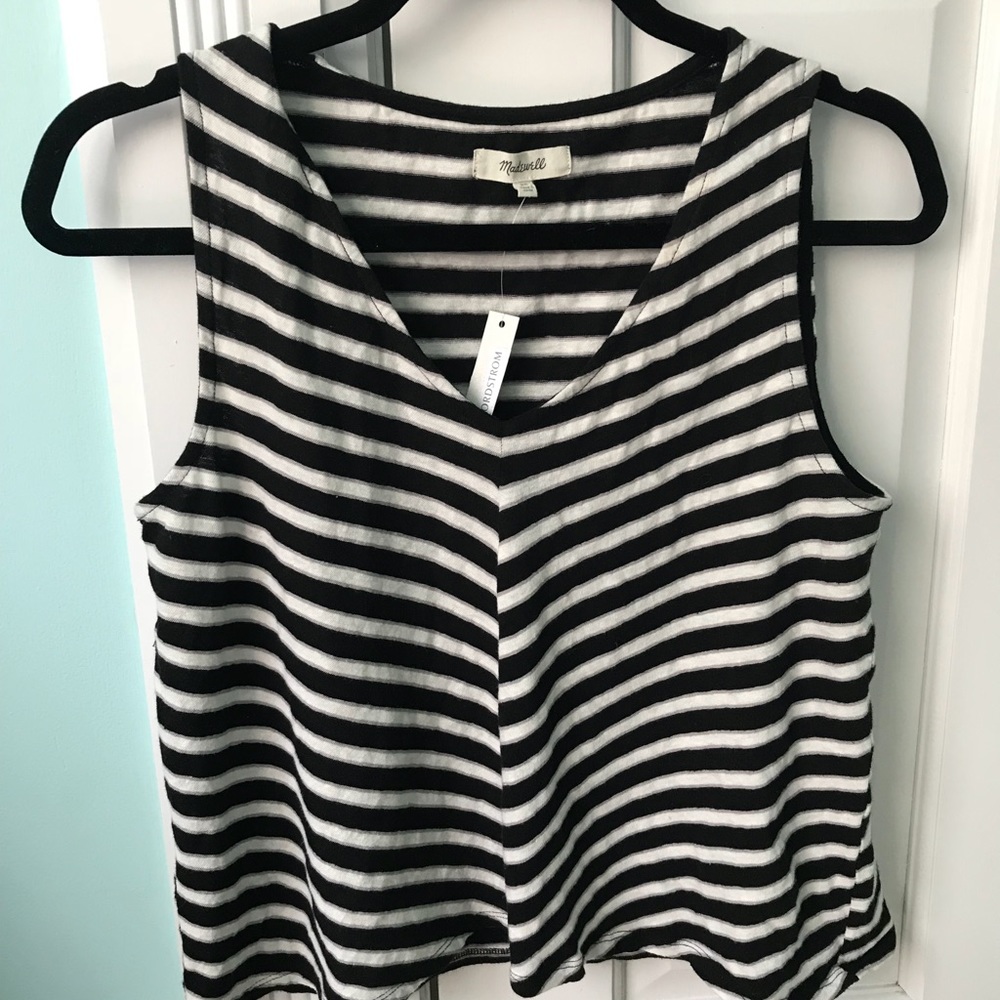 Madewell striped tank top